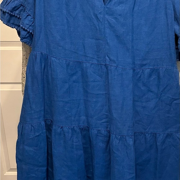 Chico's Royal Blue Tiered Maxi Dress - Picture 3 of 5